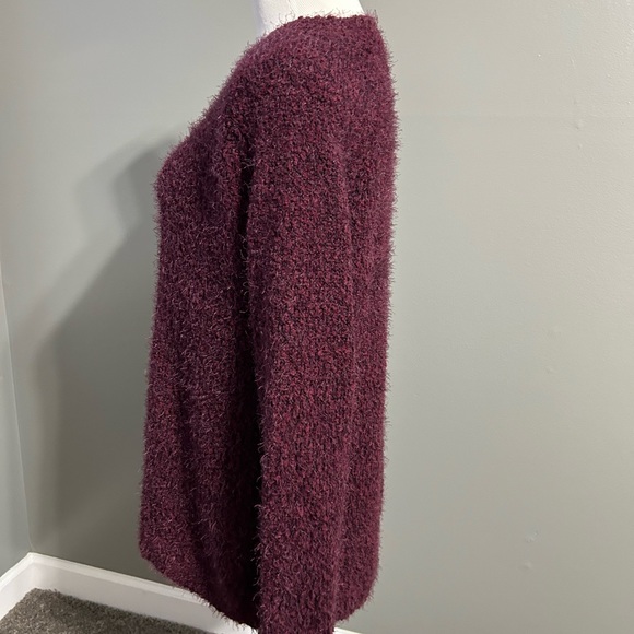 Lauren Conrad, maroon eyelash sweater size large new tags - Picture 4 of 11